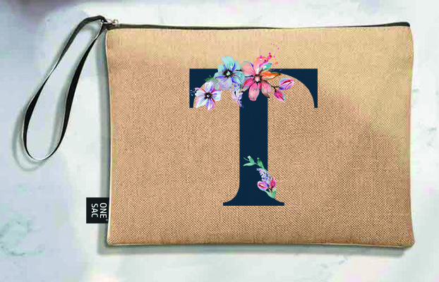 Sac à main Lettre T (Modèles variés) (25 × 18 × 1 cm)